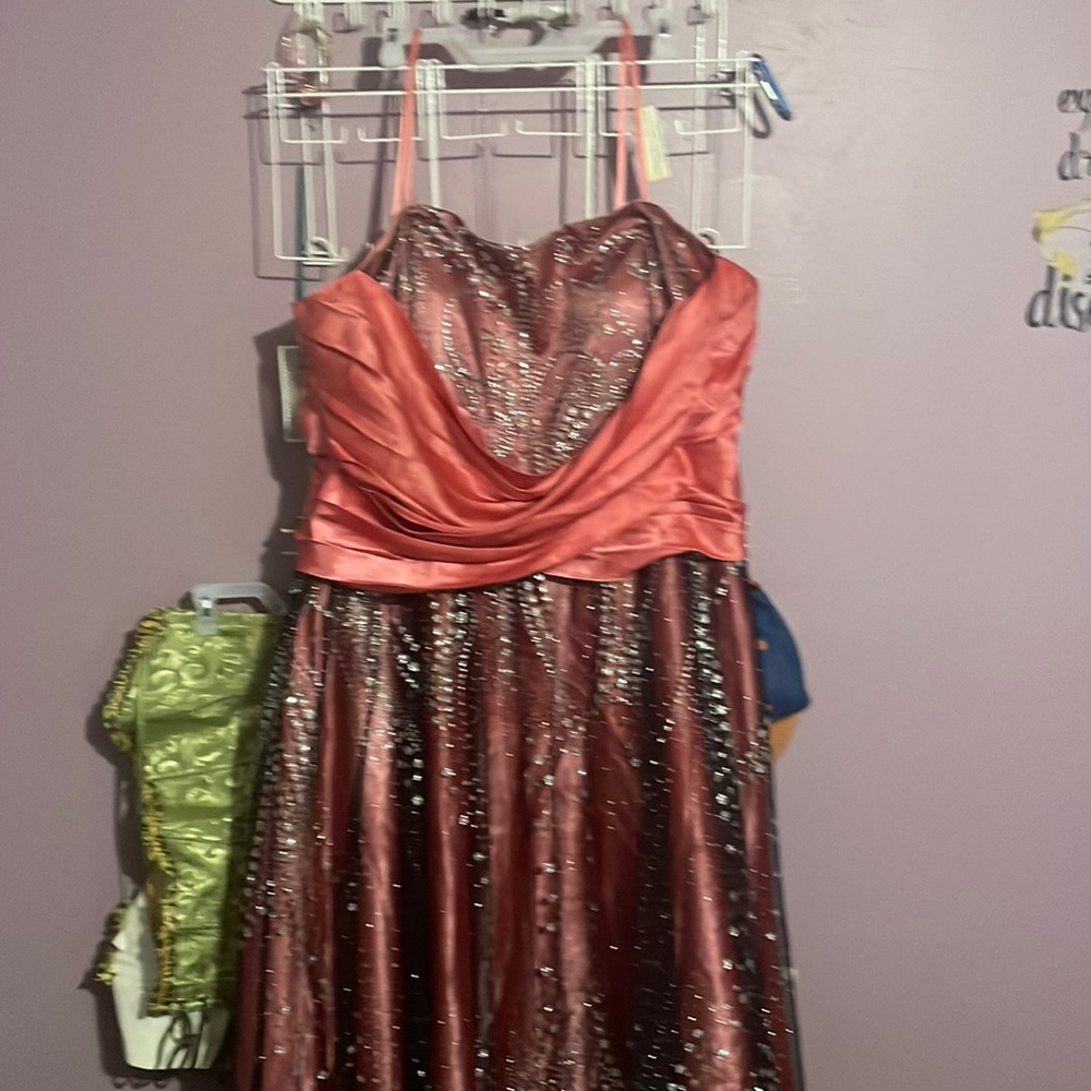 Very sparkly strapless